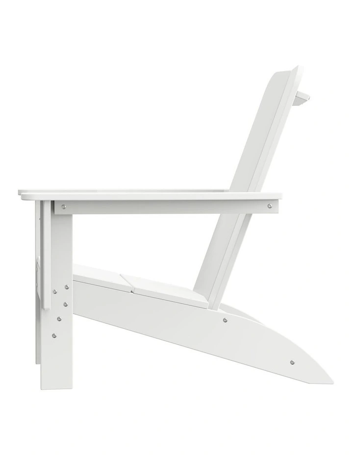 IHOMDEC Outdoor HDPE Adirondack Chair White image 3