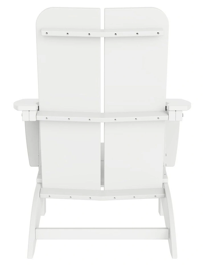 IHOMDEC Outdoor HDPE Adirondack Chair White image 4