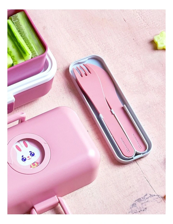 Monbento Mb Pocket Plastic Cutlery Set - Colour Pink Blush image 5