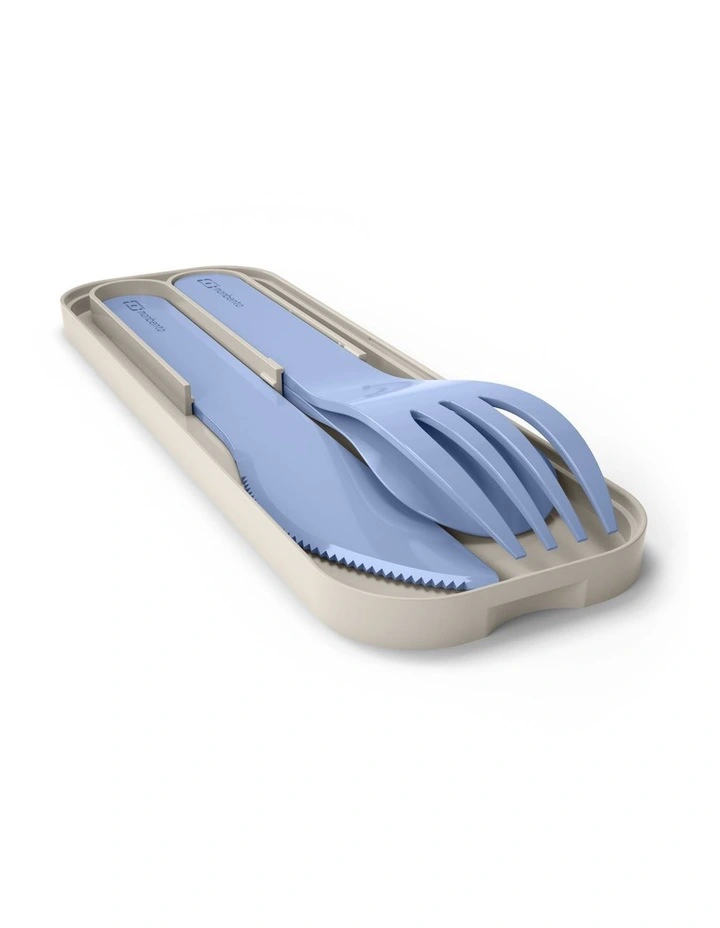 Monbento Mb Pocket Plastic Cutlery Set - Colour Blue Infinity image 2