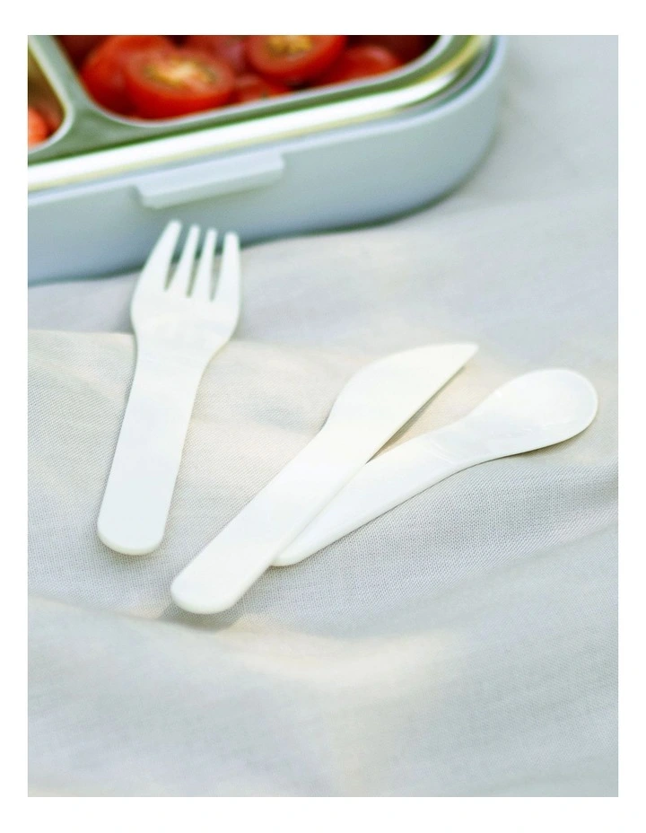 Monbento Mb Pocket Plastic Cutlery Set - Colour Natural image 4