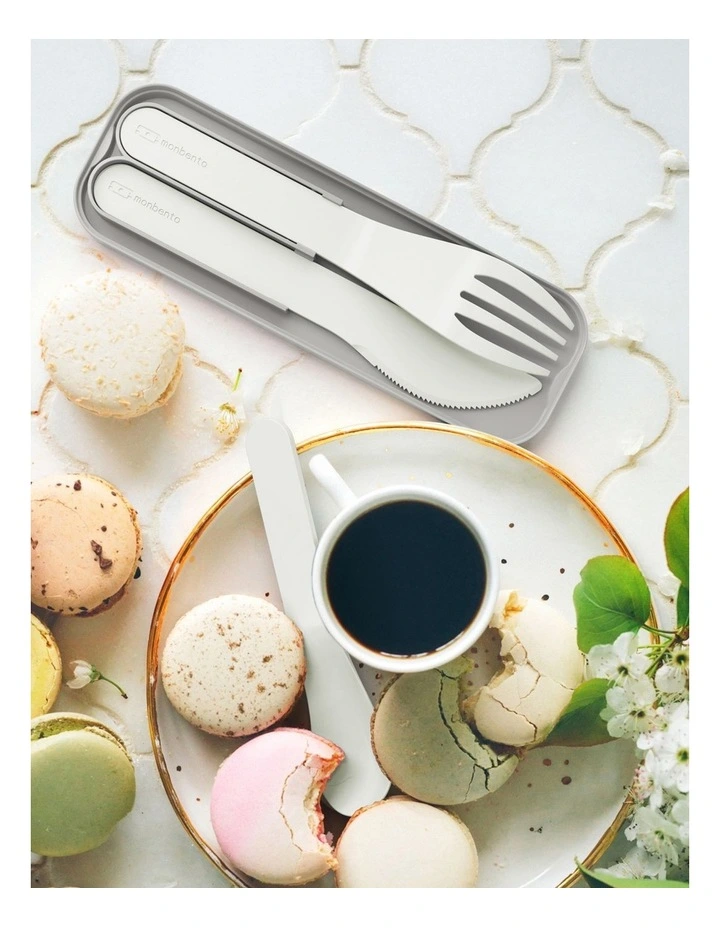 Monbento Mb Pocket Plastic Cutlery Set - Colour Natural image 5
