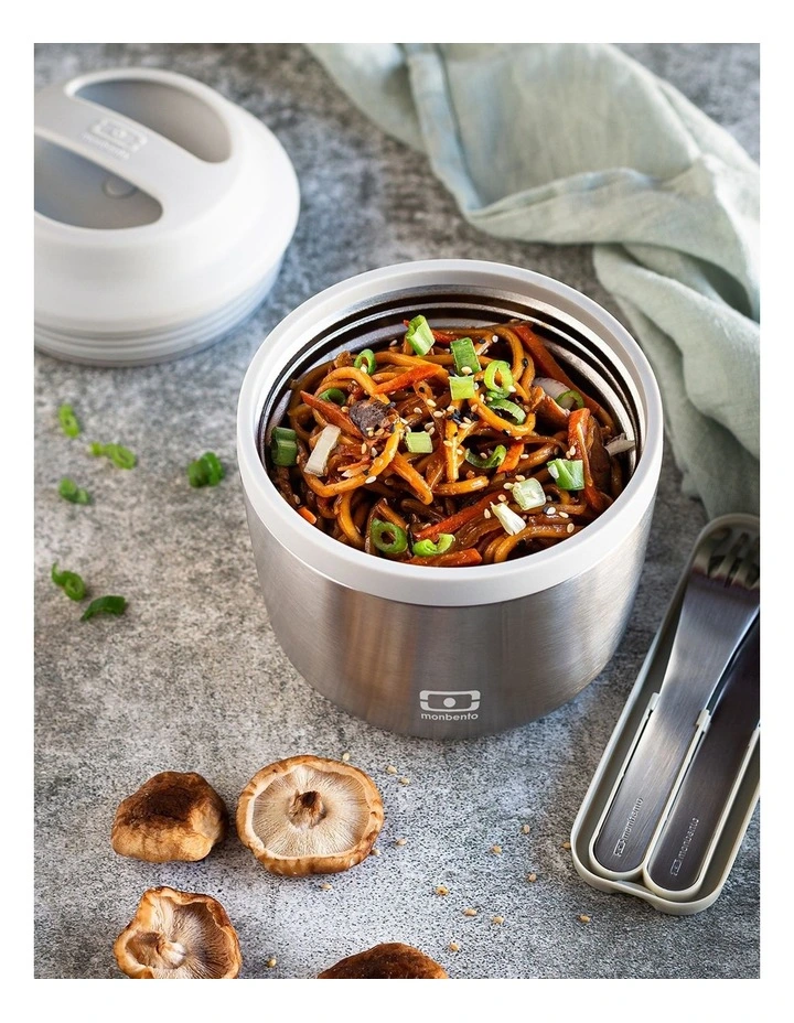 Monbento Mb Element Isolated Bento Box - Metallic Silver image 4