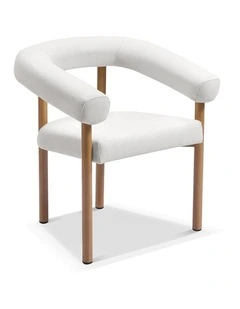 Florida Outdoor Fabric Dining Armchair Warm Oak Look