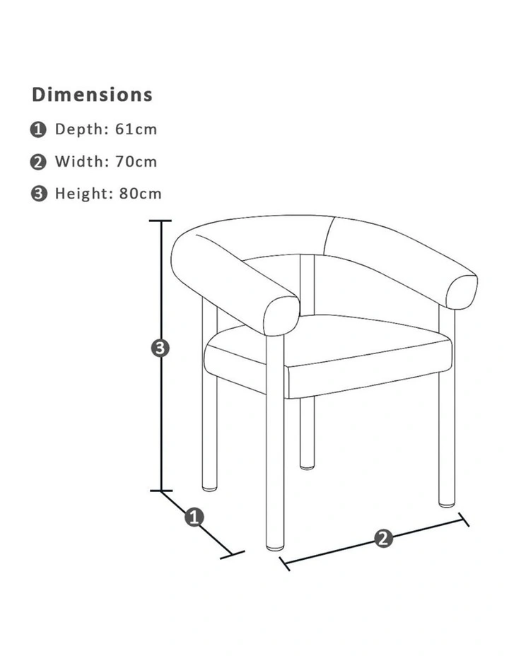 Florida Outdoor Fabric Dining Armchair Warm Oak Look image 4