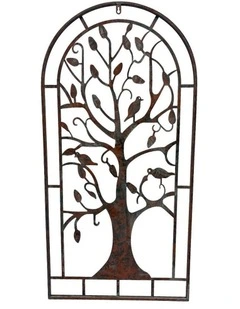 Willow & Silk Arched Tree-of-Life Wall Art 50x1x100cm
