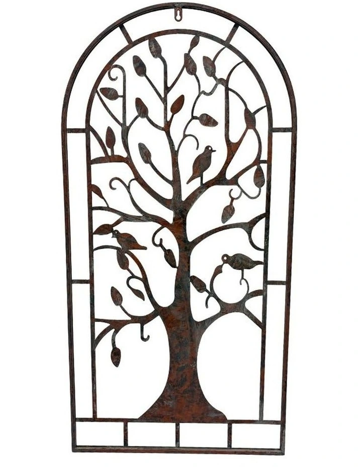 Willow & Silk Arched Tree-of-Life Wall Art 50x1x100cm image 1