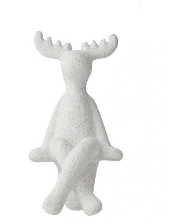 Willow & Silk White Reindeer Pot Hanger 6*4.5*12cm image 1