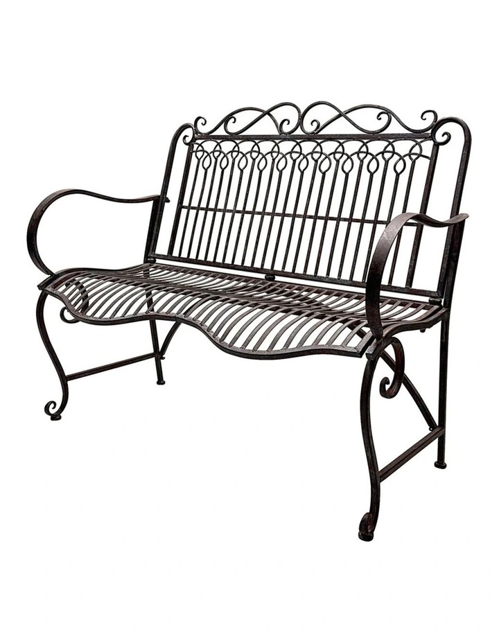 Willow & Silk Federation Garden Bench 109x50x98cm image 1