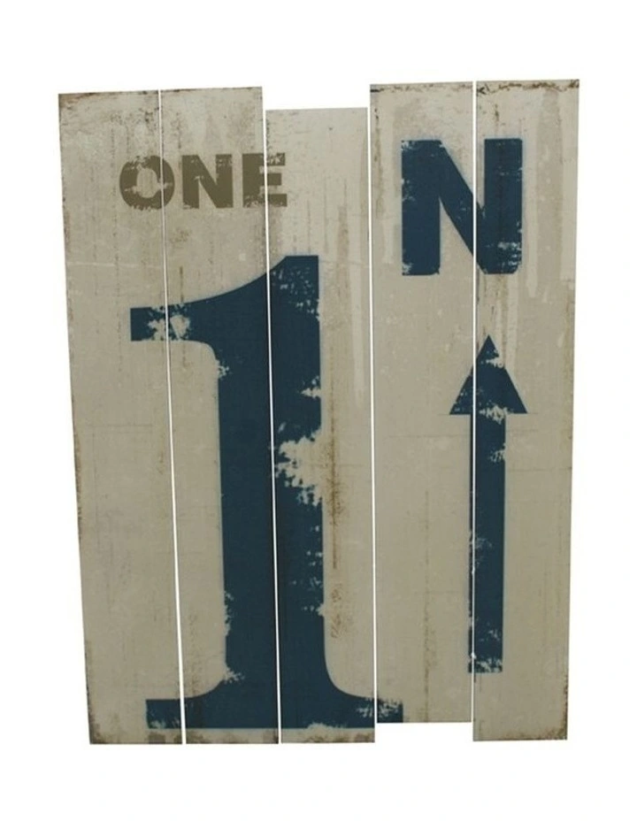 Willow & Silk Wooden Vintage 36cm Nautical Plaque Sign Wall Art image 1