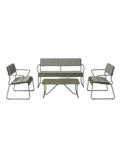 Parco Outdoor 4 pce Lounge Set Olive
