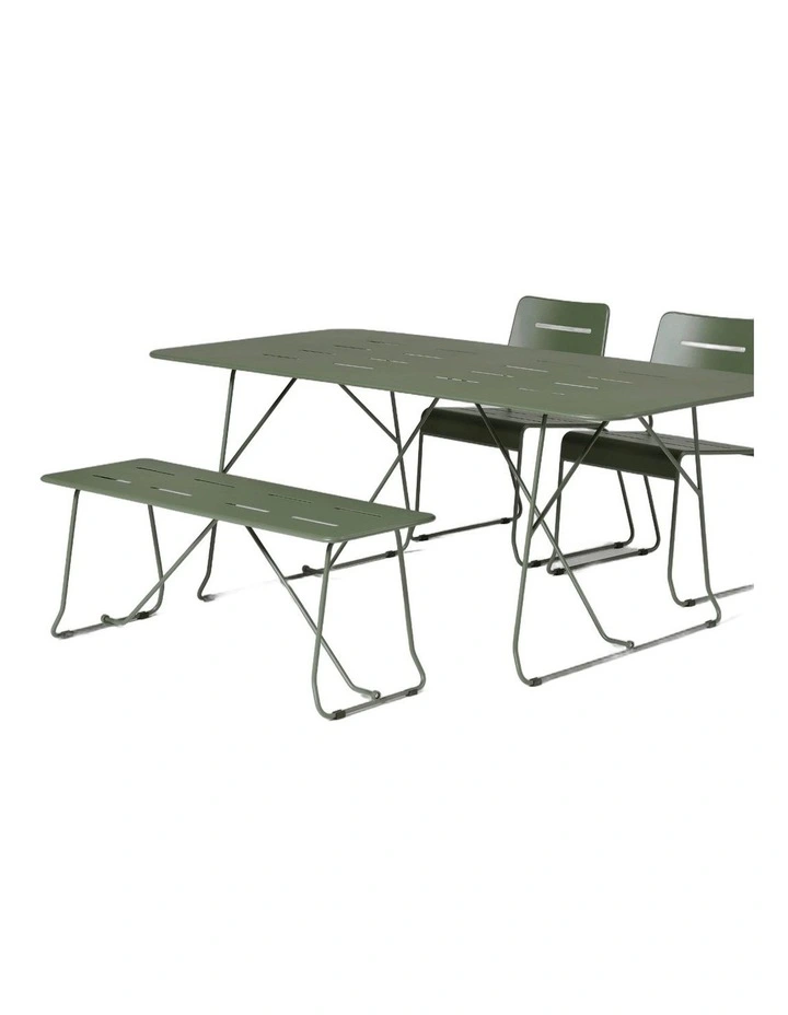 Parco Outdoor 4 Pce Dining Set Olive image 1