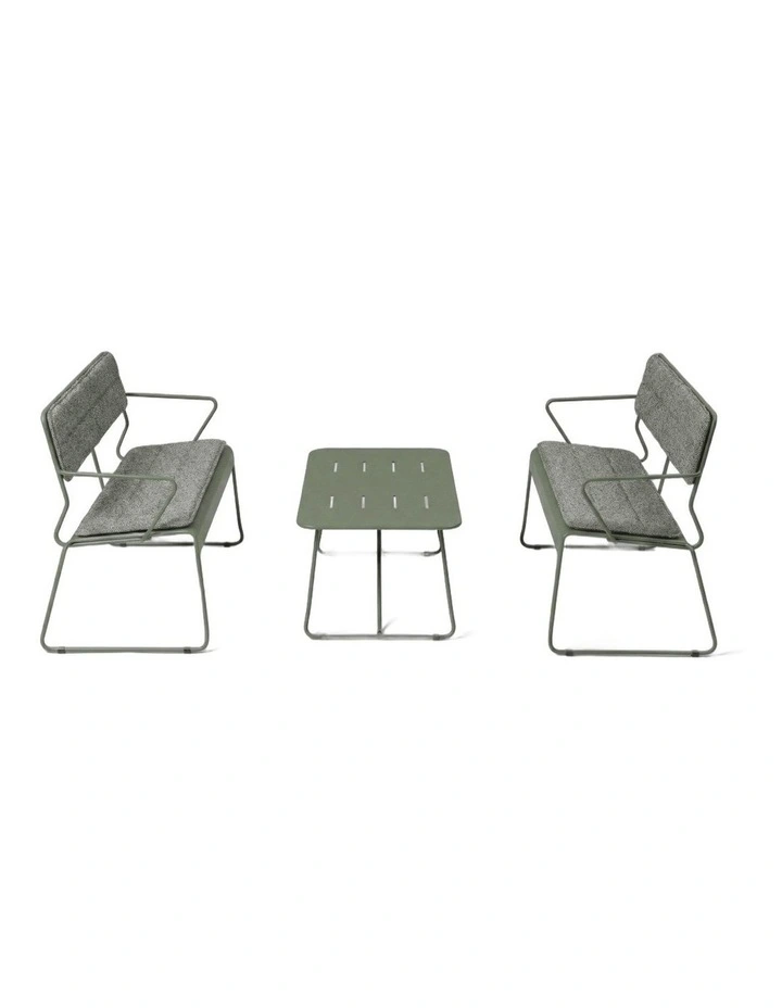 Parco Outdoor 3pce Lounge Set Olive image 1
