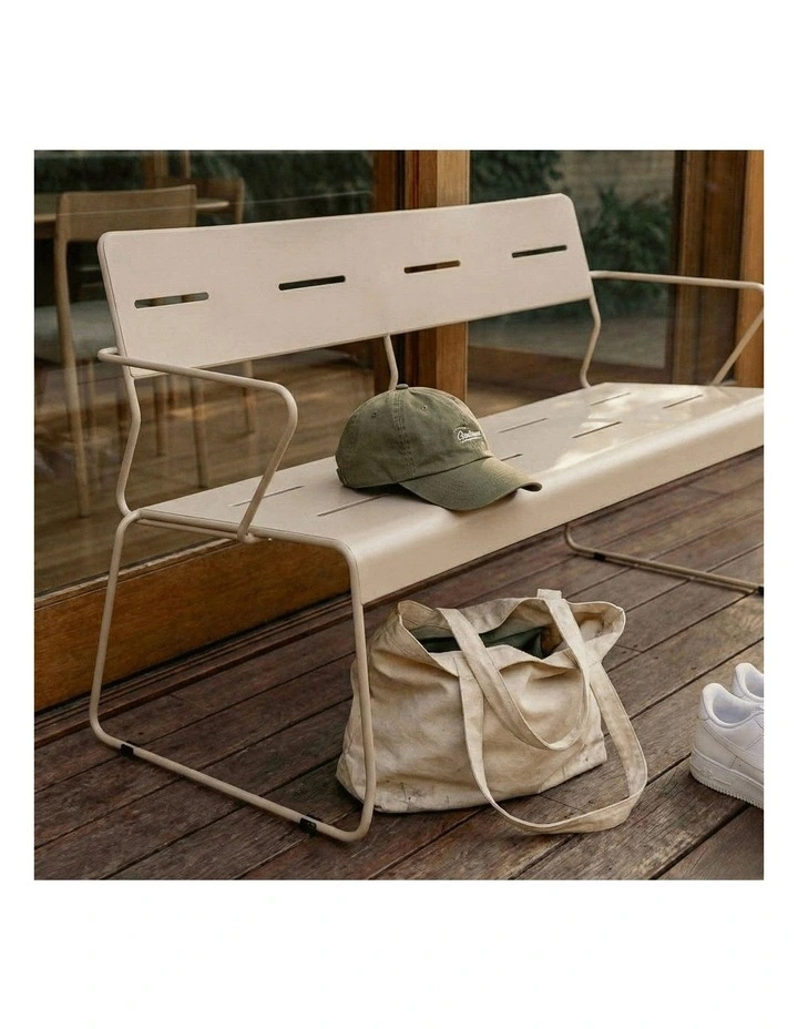 Parco Outdoor 2 Seat Lounge Sand image 5