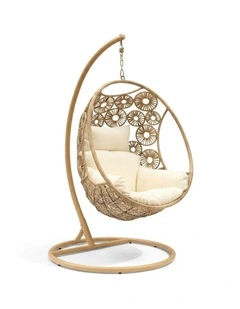 Havana Hanging Egg Chair in Yellow