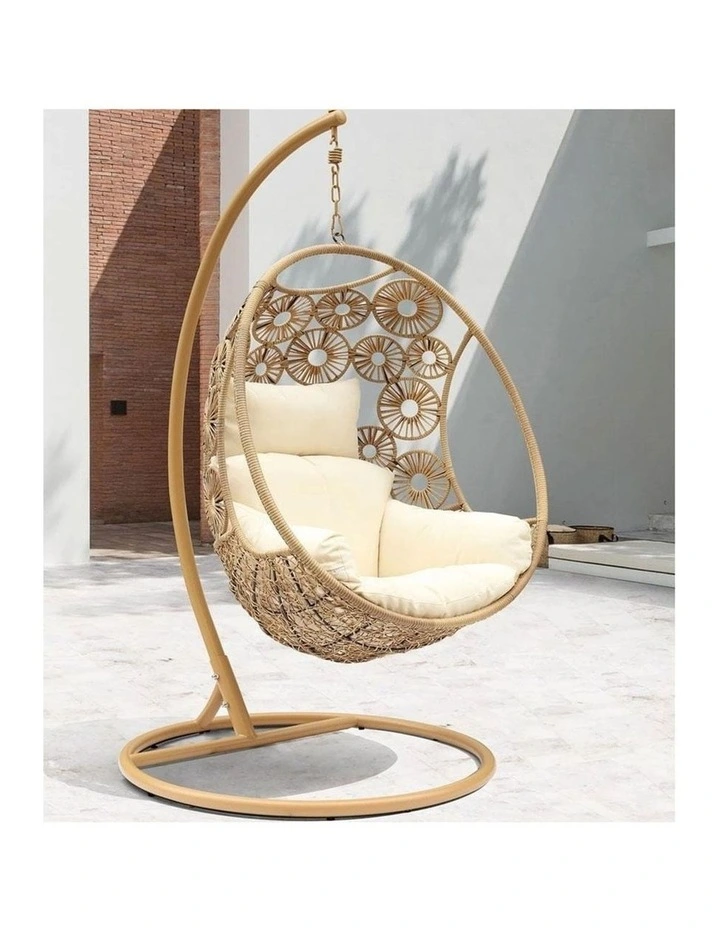 Havana Hanging Egg Chair in Yellow image 2