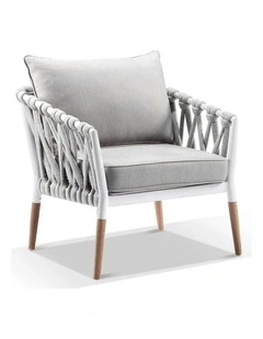 Silas Outdoor Rope and Aluminium Lounge Arm Chair