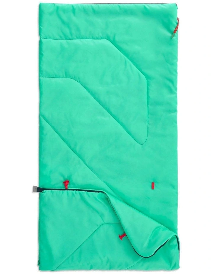 Decathlon | KIDS SLEEPING BAG MH100 20C - TURQUOISE image 1