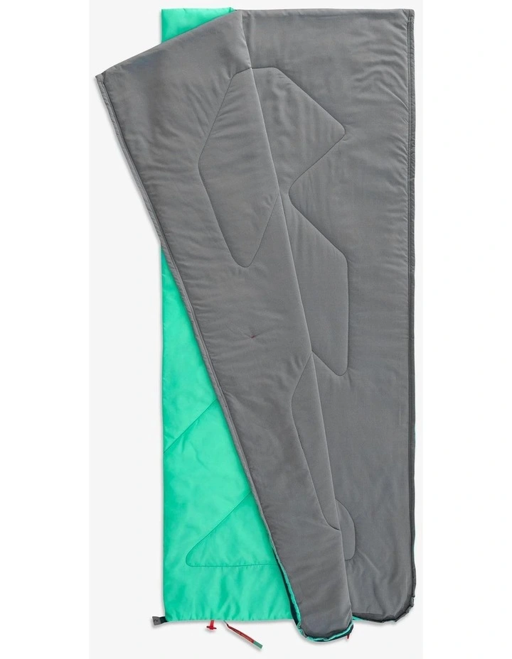 Decathlon | KIDS SLEEPING BAG MH100 20C - TURQUOISE image 3