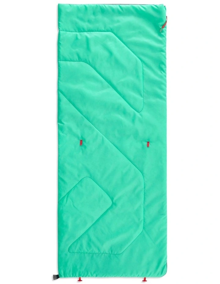 Decathlon | KIDS SLEEPING BAG MH100 20C - TURQUOISE image 4