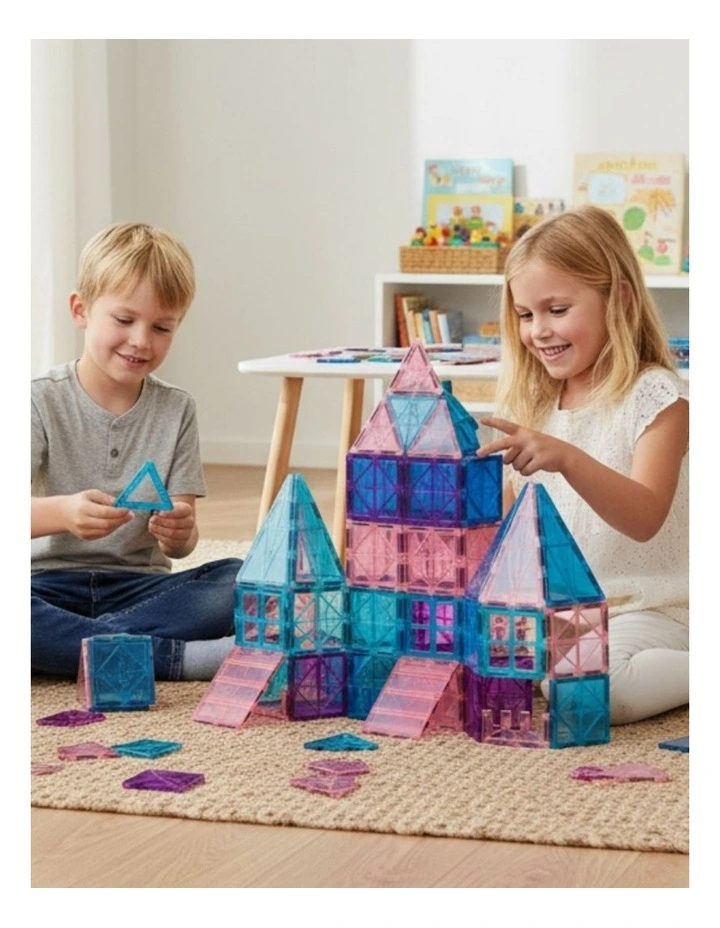 Bopeep Magnetic Building Tiles Blocks Kids STEM Toy Frozen 120Pcs image 7