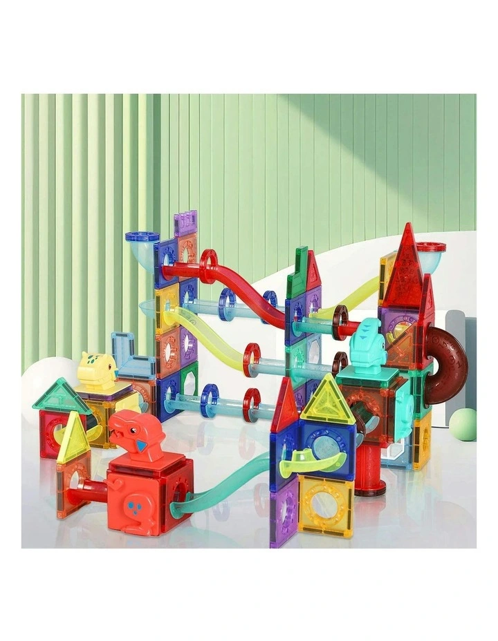 Kids Magnetic Tiles Blocks Dinosaur Building Educational Toys Children Gift Play 170PCS image 7