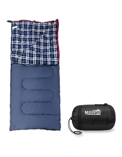 Mountview Sleeping Bags Single Camping Hiking 3-Season Thermal Blue 0C-15C