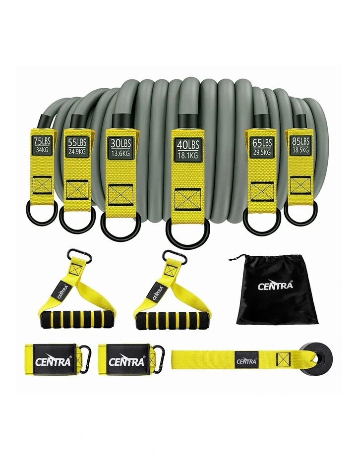 Centra 12 Pcs Resistance Bands Set Heavy Duty Workout Bands Strength Training image 2