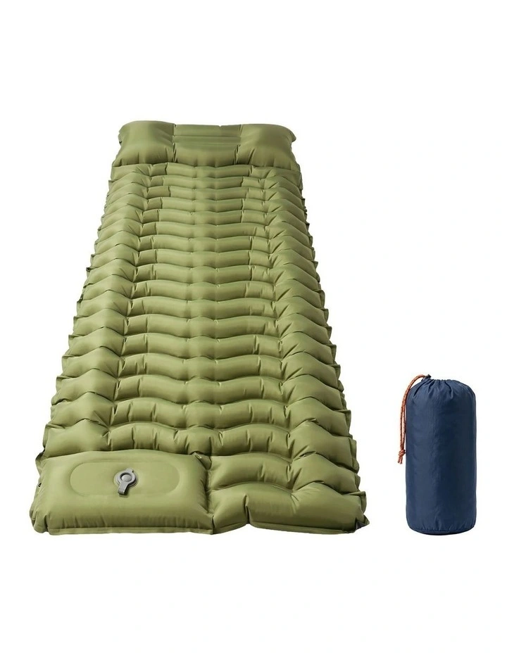 Mountview Camping Sleeping Pad Ultralight Inflatable Mattress Bed Pillow Hiking image 1