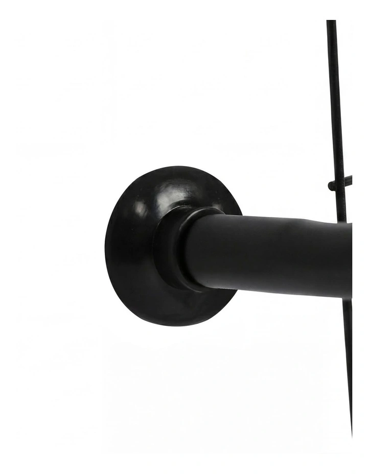 Toque Over the Door Pantry Organiser 6 Tiers Metal Hanging Storage Rack Black image 5