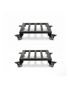 Toque Plant Pot Trolley Tray Stand Caddy with 360 Lockable Caster Wheels 2 Pcs