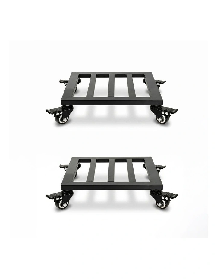 Toque Plant Pot Trolley Tray Stand Caddy with 360 Lockable Caster Wheels 2 Pcs image 1