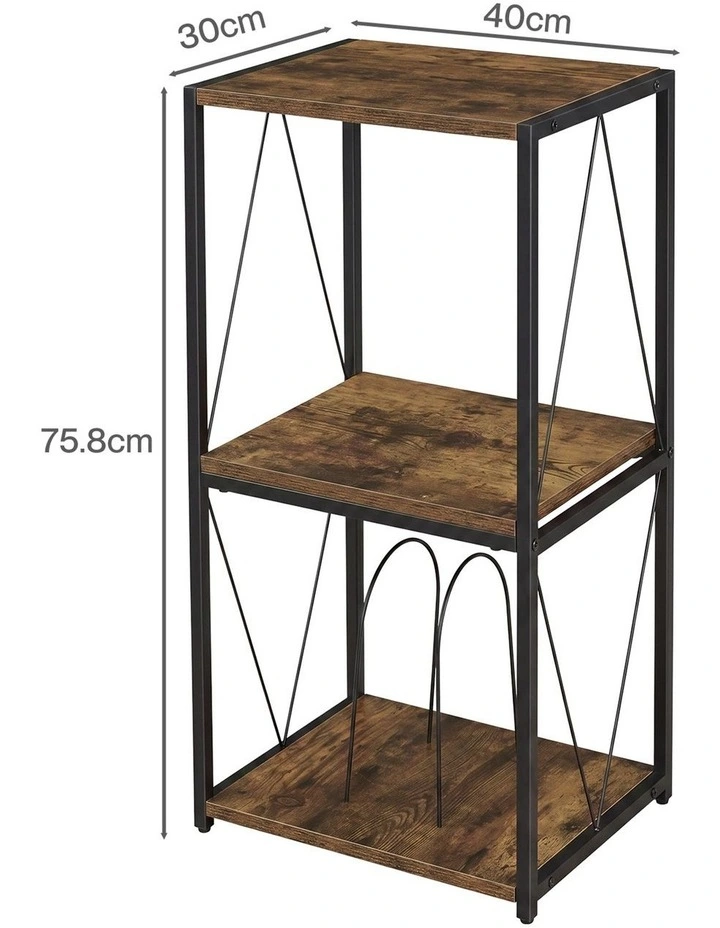 Levede Record Player Stand Vinyl Storage Cabinet LP Rack Turntable Shelf Retro image 3