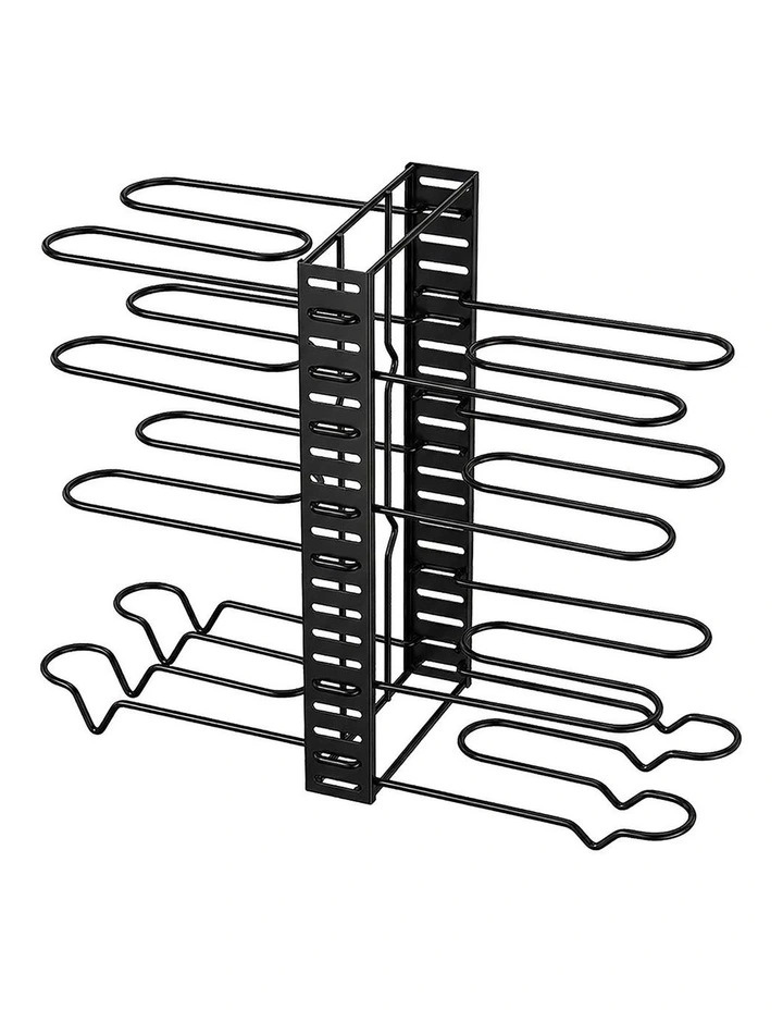 Toque Pot Rack Organizer 8 Tier Adjustable Pan Holder Kitchen Storage Shelves image 1