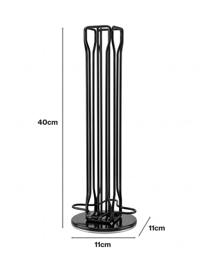 Toque Coffee Pod Holder Stand Rotating Metal Storage Rack Organizer 40 Capsules image 3