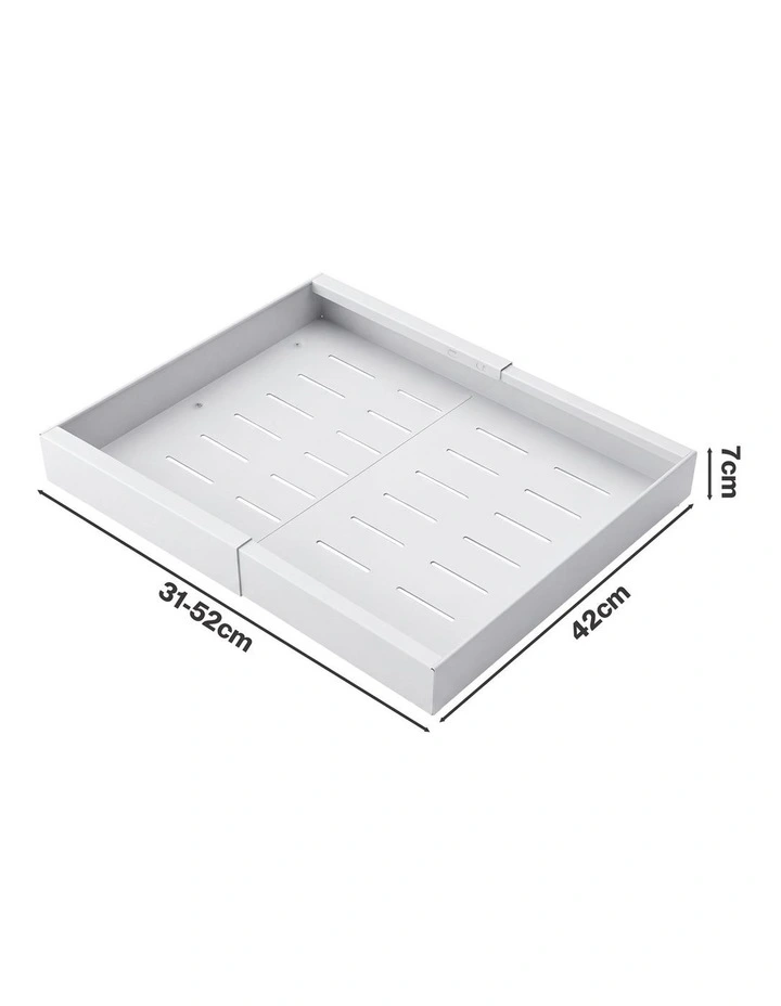 Toque Cabinet Organizer Drawer Shelf Pull Out 2Pcs Width-adjustable Kitchen image 3