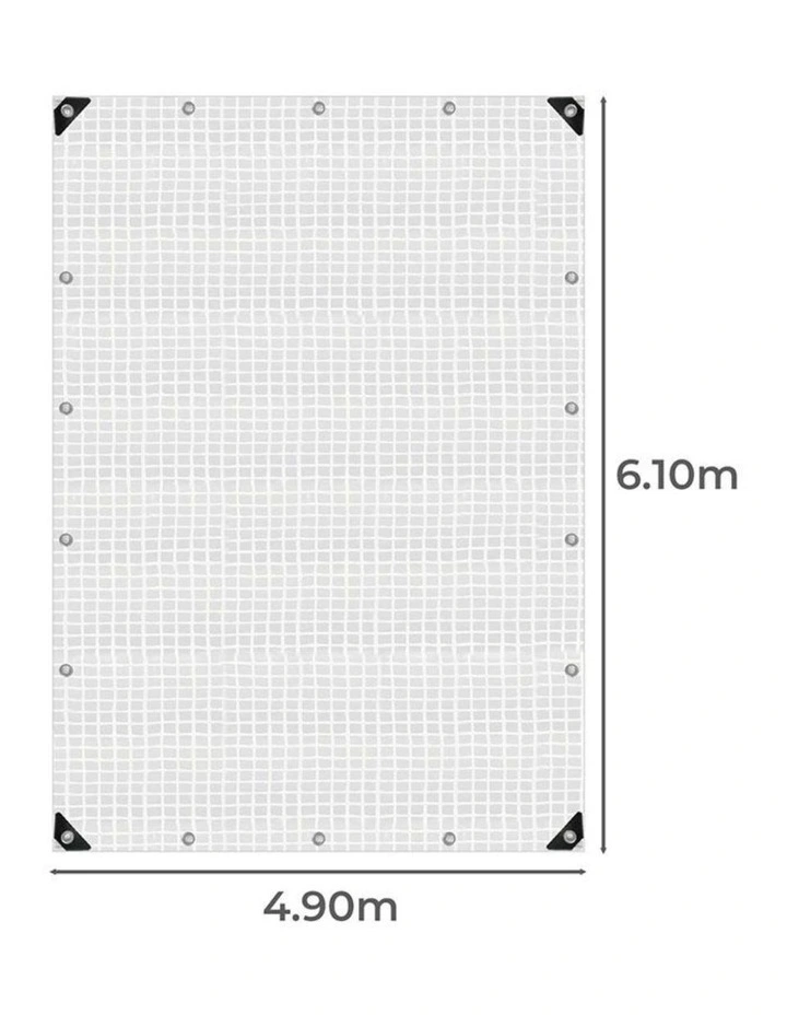 Manan Heavy Duty Tarp Tarpaulin 200GSM Waterproof Camping 3.05x6.1m image 3