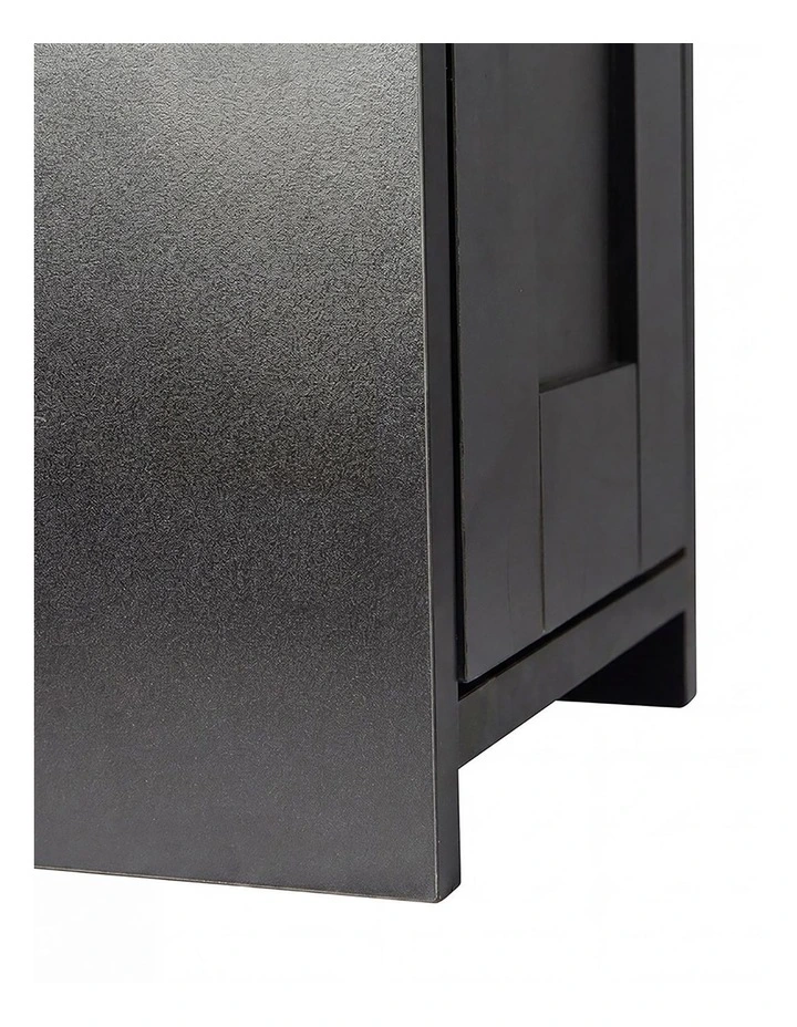 Levede Bathroom Cabinet Storage Slim Organiser Paper Holder Corner 78.5cm Black image 6