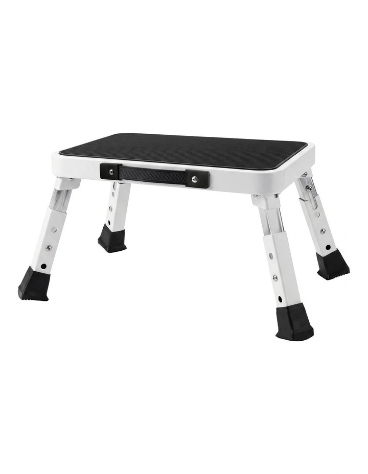 Levede Folding Aluminium Step Stool 150kg 3 Height Adjustable Portable Multi-Use image 1