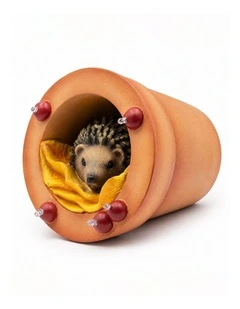 Emitto Hedgehog Solar Garden Statue Light Outdoor Ornament Hand Painted Decor