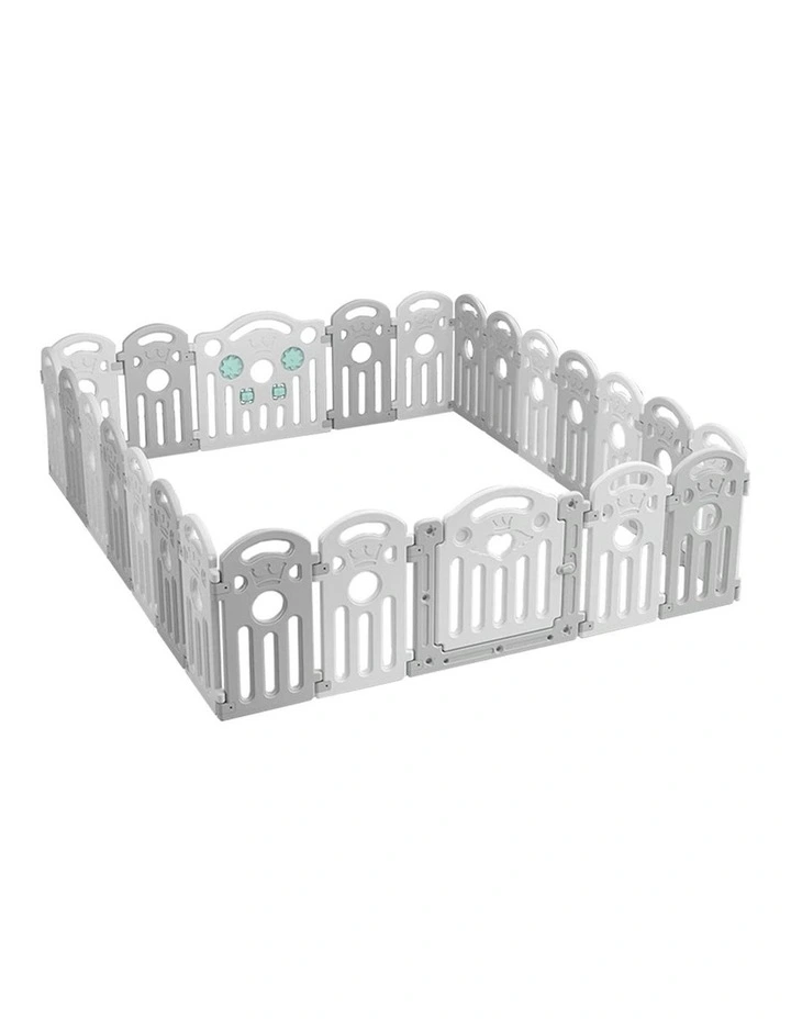 BoPeep Kids Playpen Baby Safety Gate Toddler Fence Child Play Game Toy 24 Grey image 2