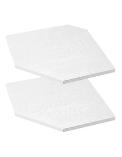 Levede Corner Shelves 2 Pcs Wall Mounted Floating Storage Display Rack Bedroom