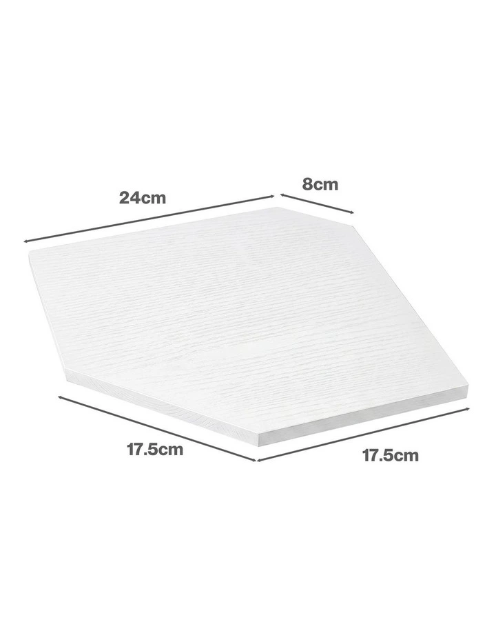 Levede Corner Shelves 2 Pcs Wall Mounted Floating Storage Display Rack Bedroom image 3