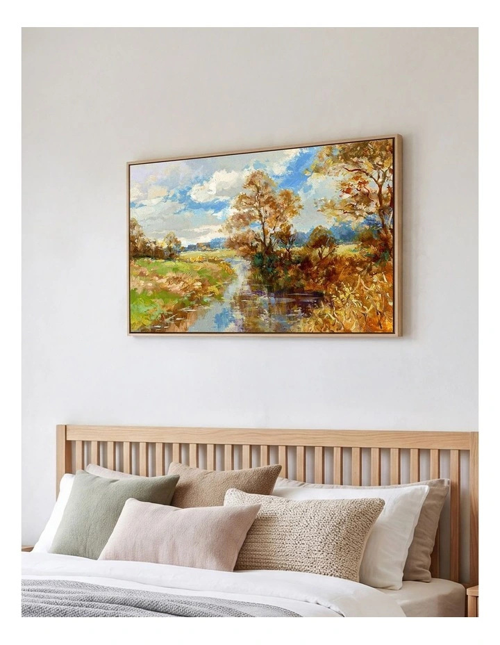 Yezi Large Framed Canvas Wall Art Landscape Painting Home Decor 80x120cm image 7