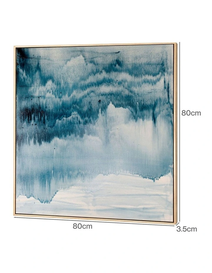 Yezi Wall Art Canvas Modern Abstract 8080cm Framed Artwork Home Office Decor image 3