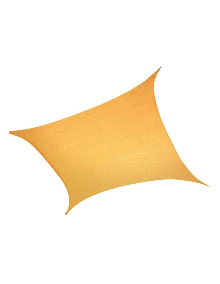 Mountview Rectangle Sun Shade Sail Outdoor Canopy Beige 5x5m image 2