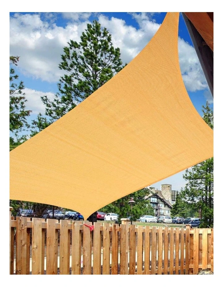 Mountview Rectangle Sun Shade Sail Outdoor Canopy Beige 5x5m image 7