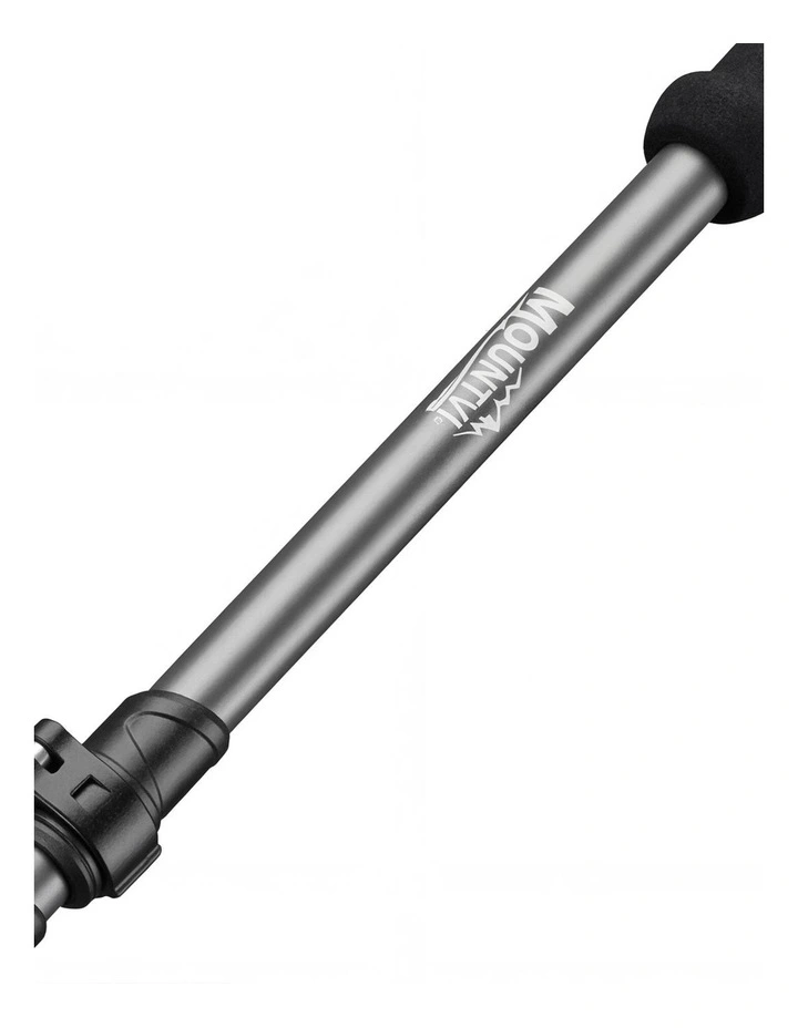 Mountview 2 Pcs Hiking Trekking Poles Walking Stick Adjustable Lightweight Grey image 5