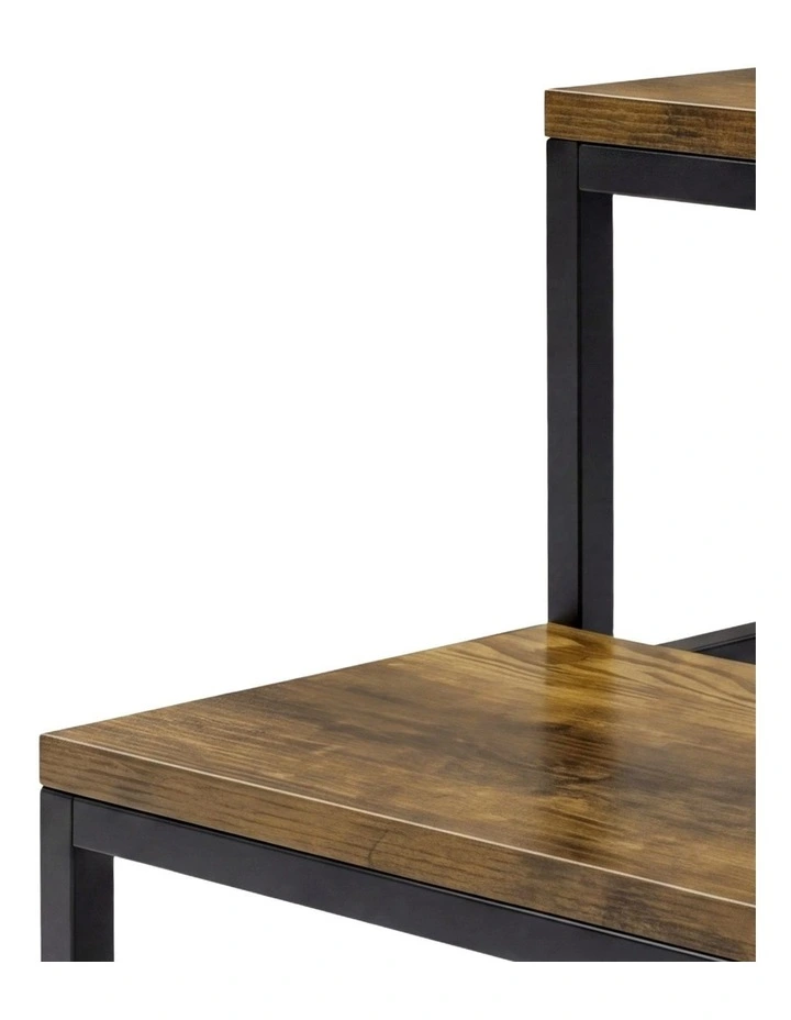 Levede 2-Step Stool Non Slip Brown image 5