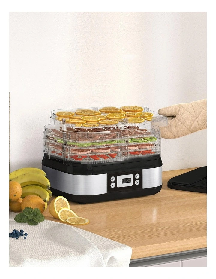 Spector 5-Tray Stainless Steel Food Dehydrator Fruit Jerky Black image 7